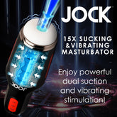 Jock 15X Sucking & vibrating masturbator
